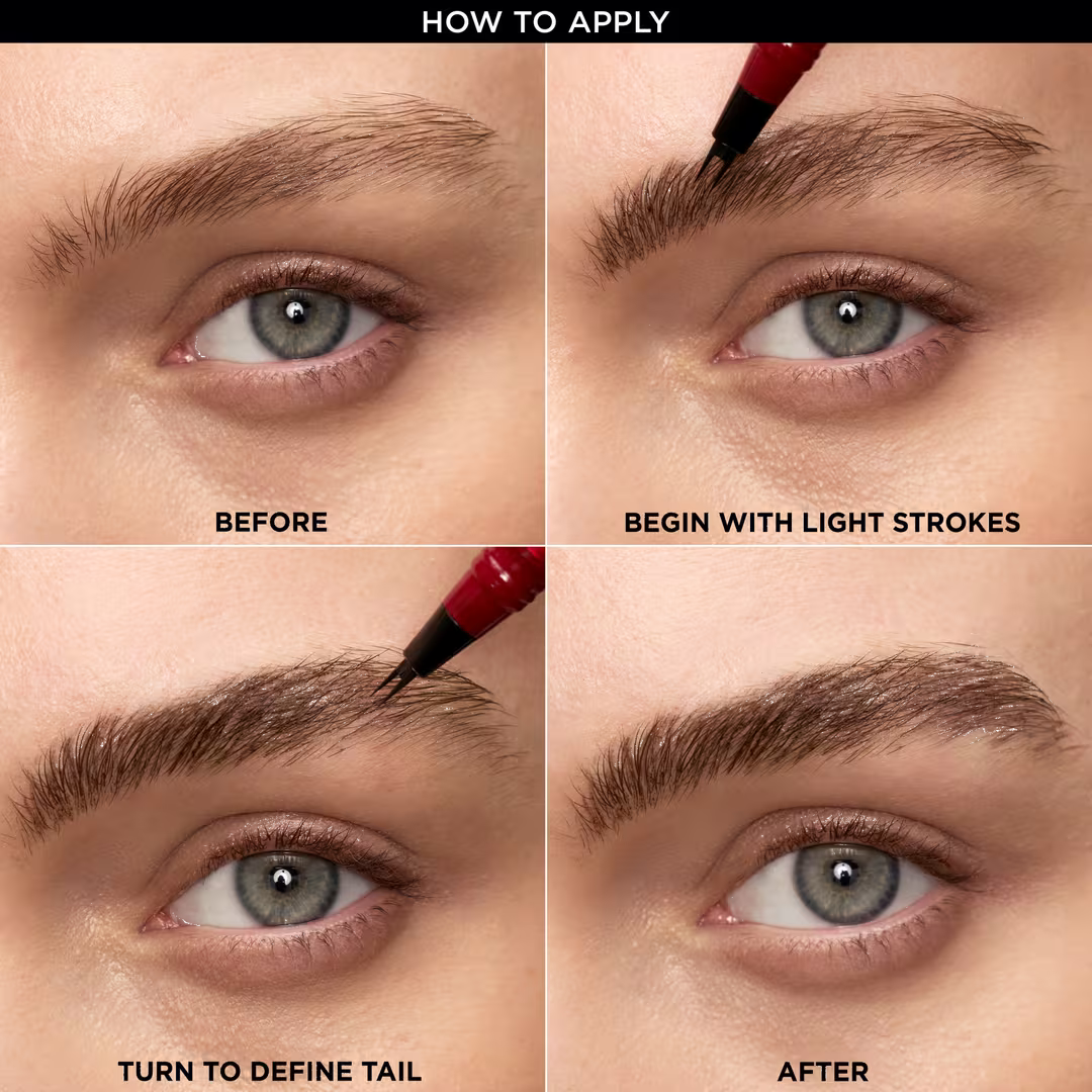 Fine Double-Brush Tip Brow Filling Pen