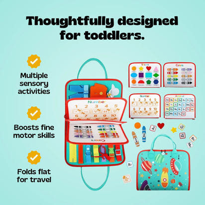 Felt Learning Board Baby Early Education Puzzle Busy Board - Zenvra Haven