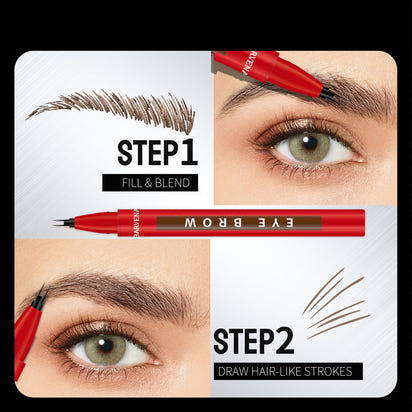 Fine Double - Brush Tip Brow Filling Pen - Zenvra Haven