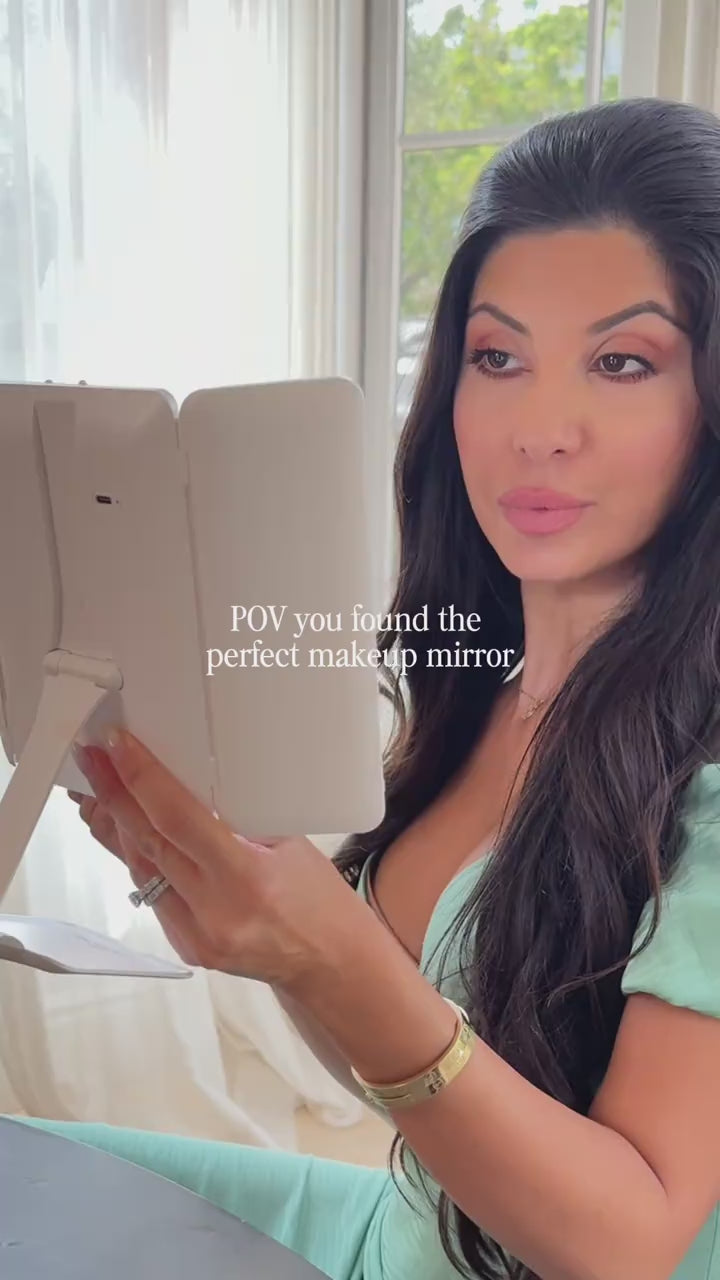Vanity Trifold Makeup Mirror video