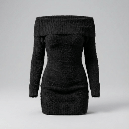 Sleek Curve Sweater Dress - Zenvra Haven