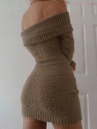 Sleek Curve Sweater Dress - Zenvra Haven