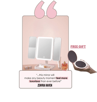 Vanity Trifold Makeup Mirror - Zenvra Haven